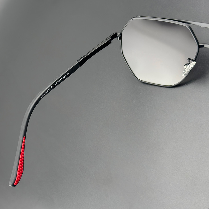 عینک آفتابی چند ضلعی مردانه مدل JS8529C91-P120
