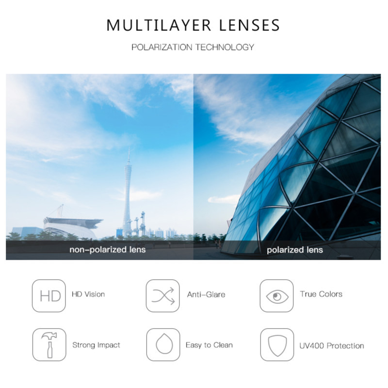 عینک آفتابی مستطیلی مورل مدل 78049C3POLARIZED