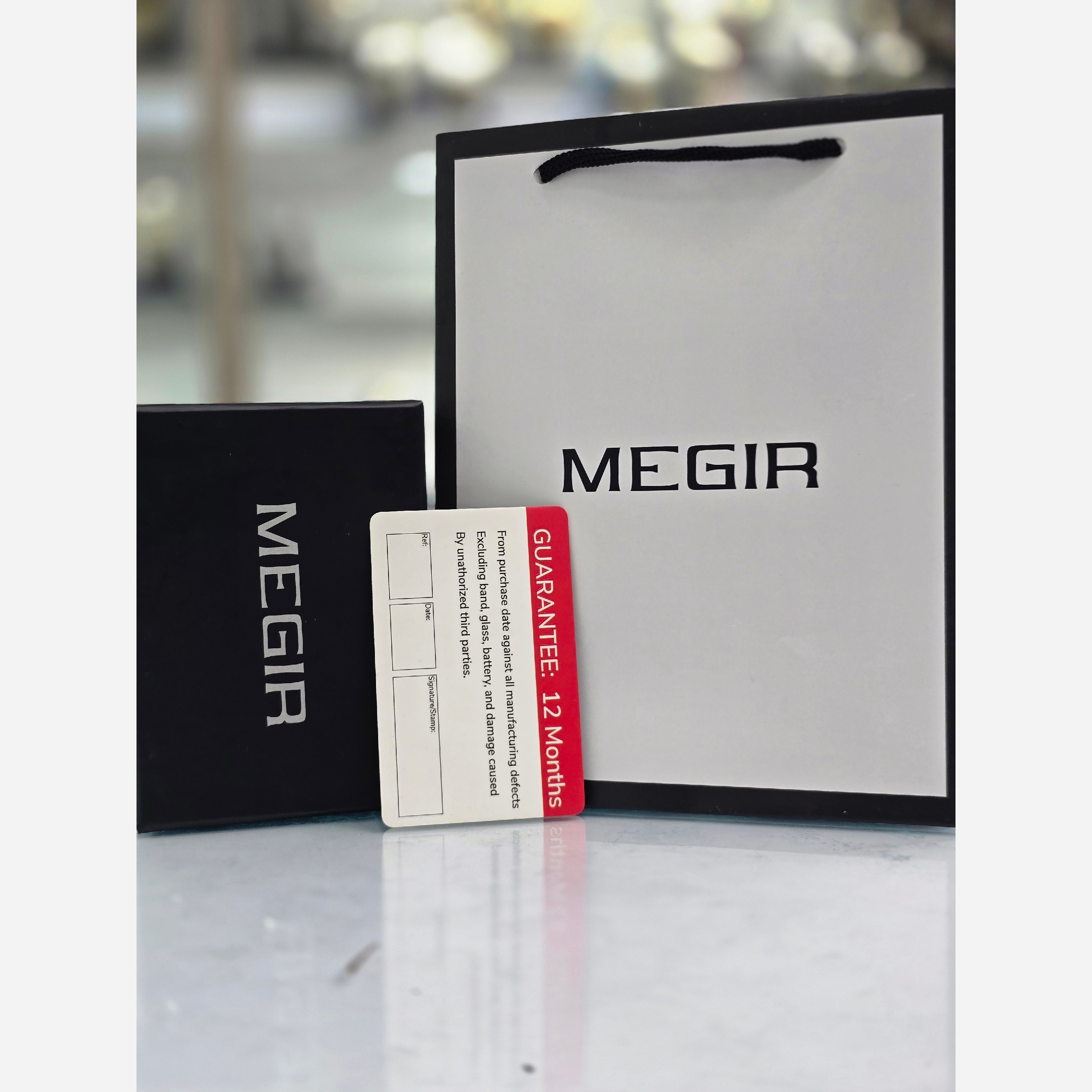 ساعت مچی مردانه مگیر MEGIR کرنوگراف نقره رزگلد