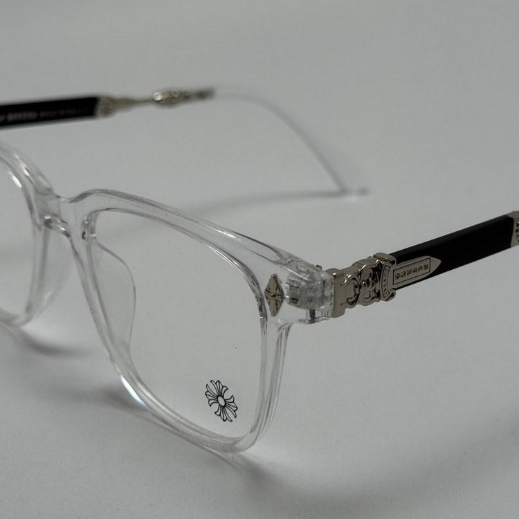 عینک بلوکات کروم هارتز کریستال نقره ای Chrome Hearts 2272 - کیفیت مستر