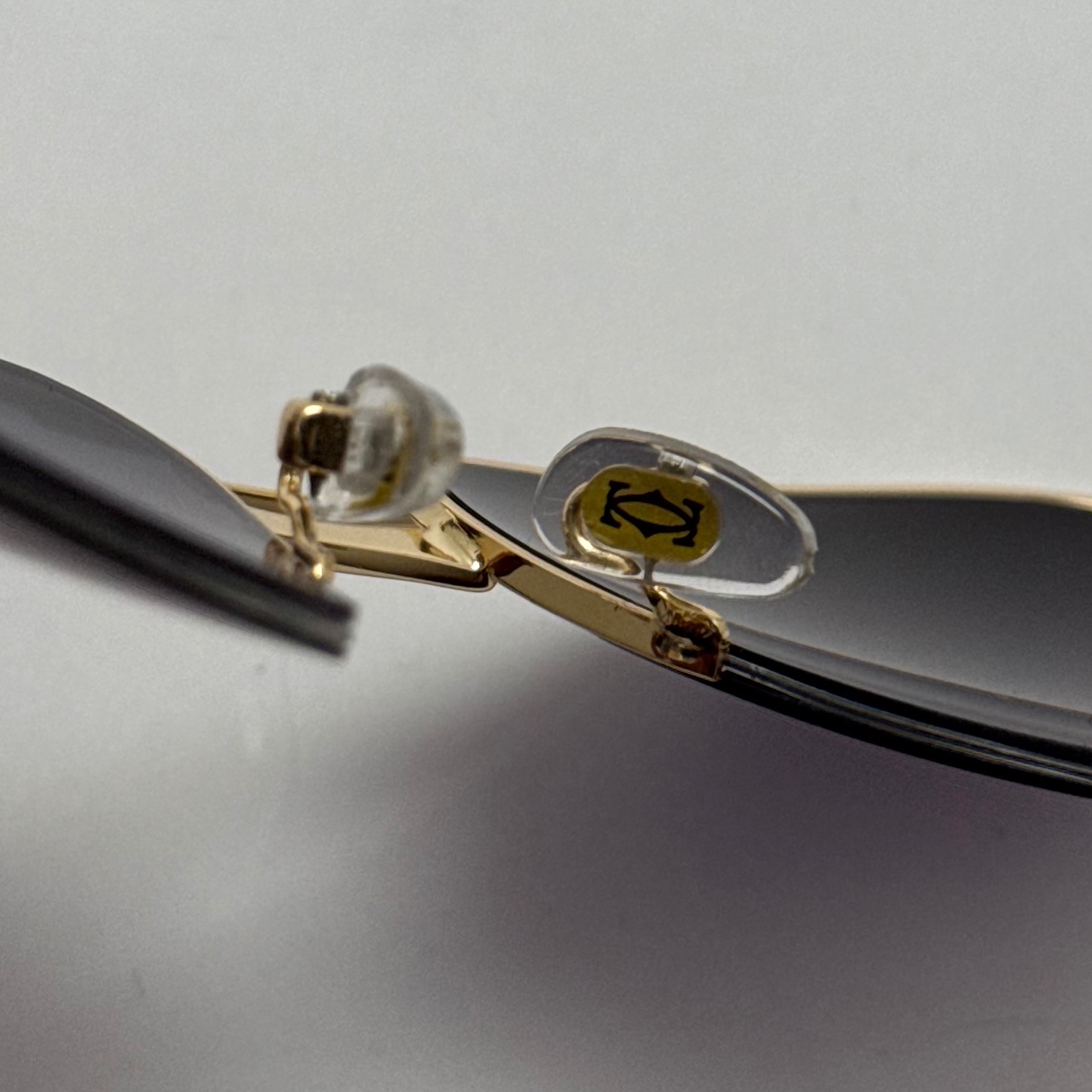 عینک آفتابی مردانه کارتیر Cartier مدل Santos آبی طلایی