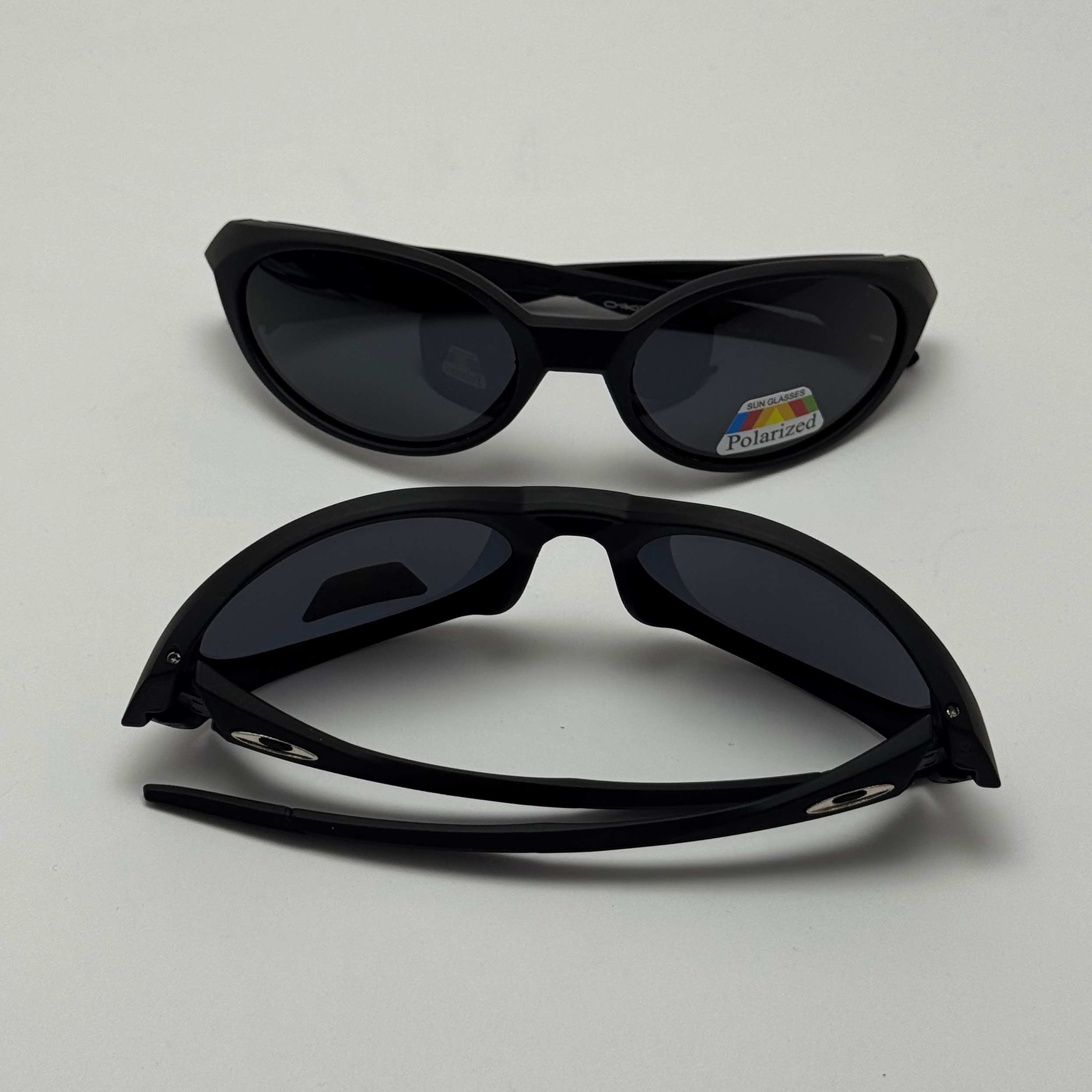 عینک آفتابی پلاریزه اوکلی مدل Oakley Eye Jacket Redux بیضی مشکی
