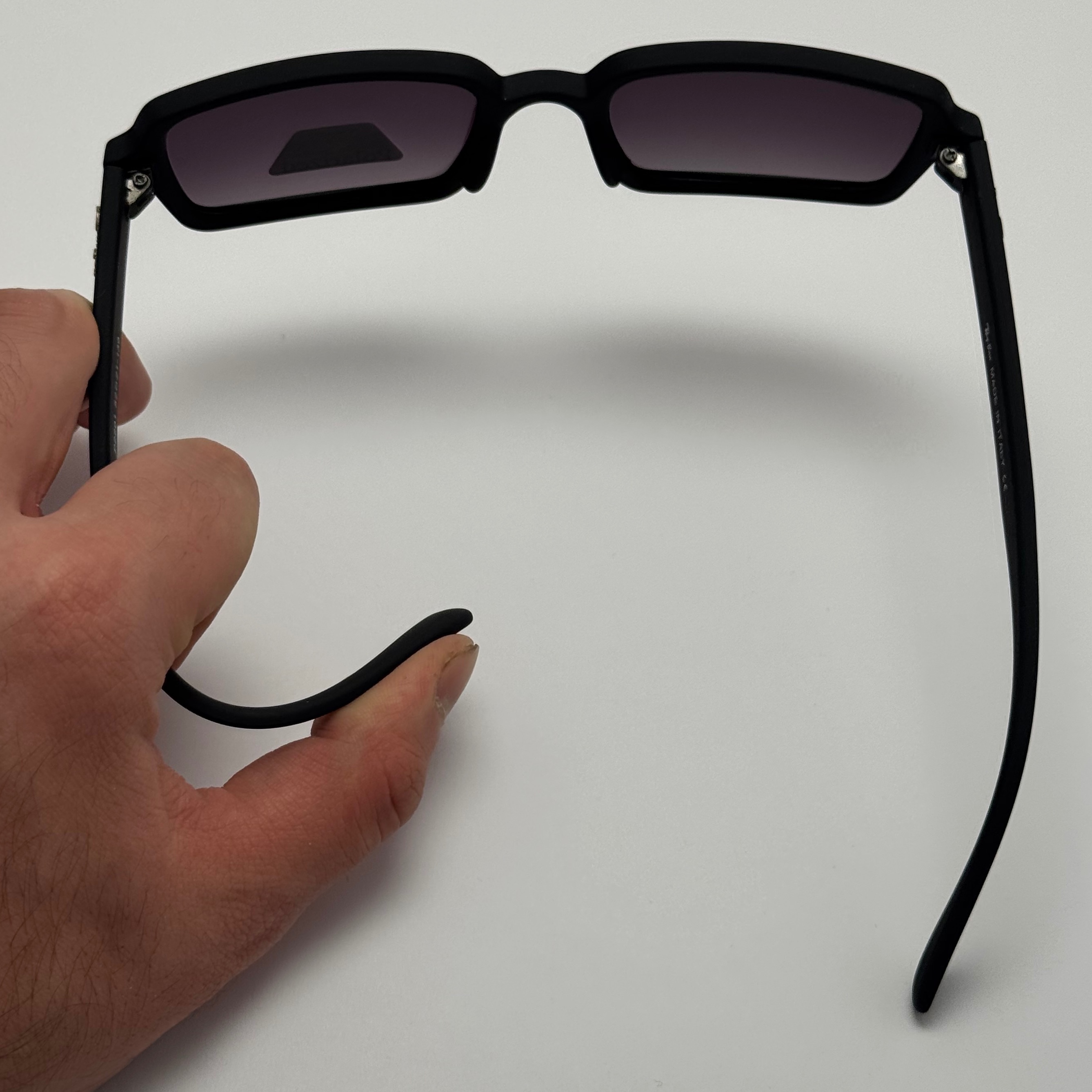 عینک آفتابی پلاریزه ریبن مستطیلی تمام مشکی کد rayban RB 2201