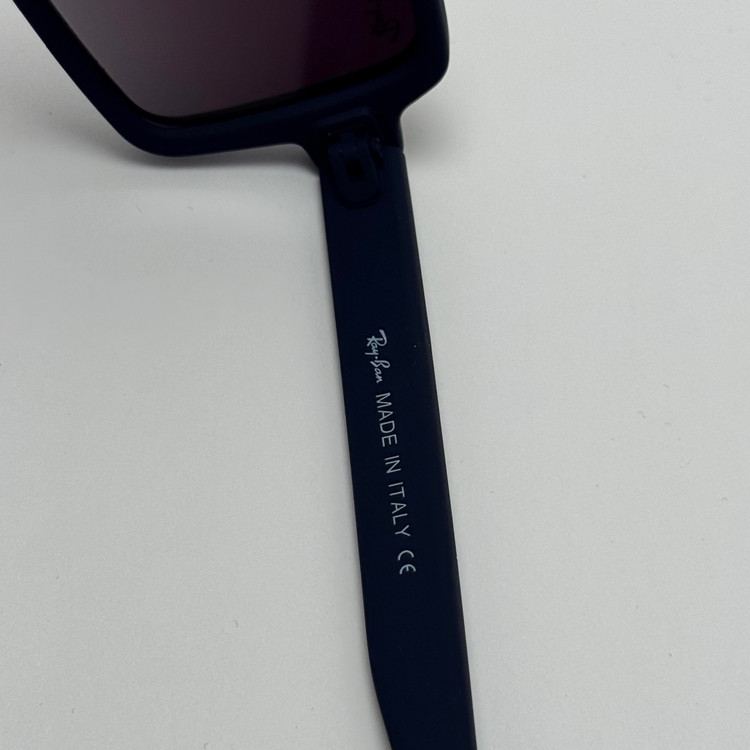 عینک آفتابی پلاریزه ریبن مستطیلی آبی پر رنگ کد rayban RB 2201