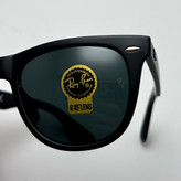 عینک آفتابی ریبن ویفرر شیشه سنگ مشکی به همراه پک کامل ریبن Rayban WAYFARER RB 2140 سایز 54