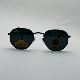 عینک ریبن هگزونال شیشه سنگ تمام مشکی به همراه پک کامل ریبن کد Rayban RB 3548