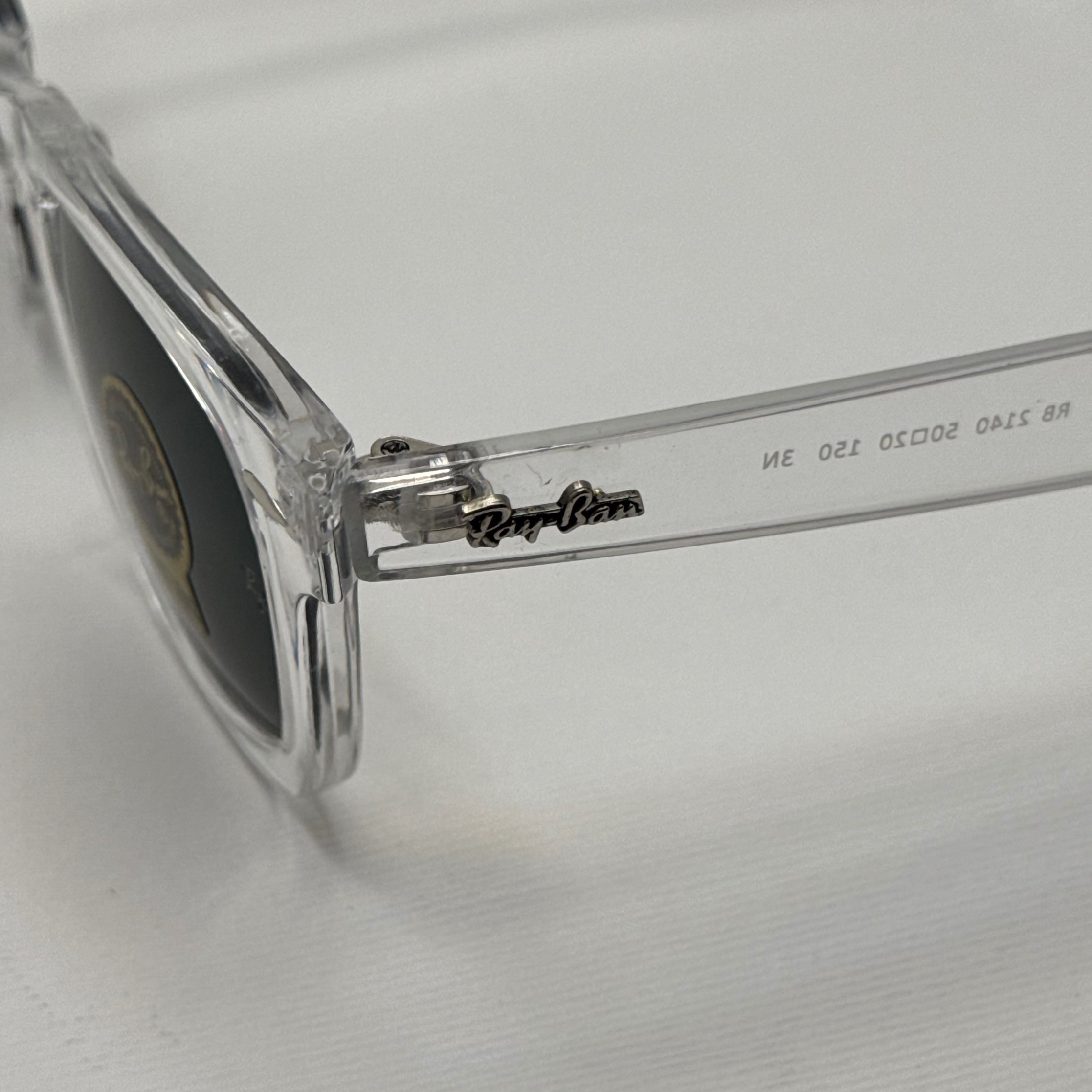 عینک ویفرر ریبن Rayban WAYFARER شفاف شیشه سنگ نشکن زد خش با پک کامل