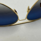 عینک آفتابی و شب خلبانی رندولف شیشه سنگ مدل کانکورد آبی فریم طلایی فول پک RANDOLPH CONCORD CR 231 24K GOLD