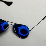 عینک ریبن خلبانی شیشه سنگ فریم نوک مدادی عدسی سبز آمریکایی آنتی رفلکس REYBAN AVIATOR RB 3025 با پک کامل