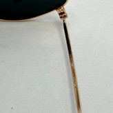 عینک آفتابی ریبن rayban شیشه سنگ مشکی طلایی کد rb 3958