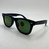 عینک آفتابی ویفرر ریبن rayban WAYFARER شیشه سنگ سبز فریم مات سایز 50 به همراه پک کامل اورجینال RB 2140