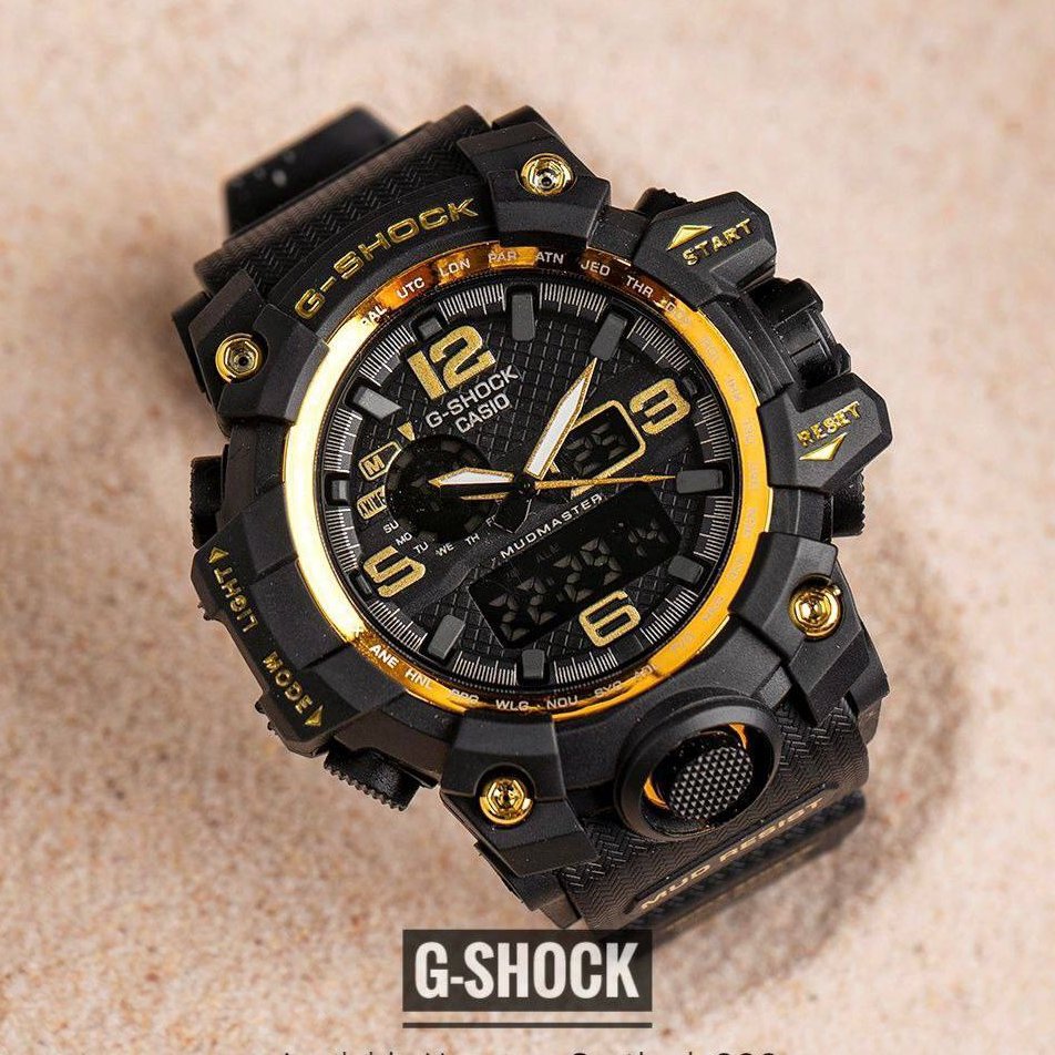 ساعت جی شاک کاسیو دو زمانه g-shock بند پیو موتور اصلی کیفیت عالی کرنومتر آلارم تقویم چراغ و...با جعبه کادویی و ارسال