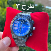 ساعت تمام مشکی مردانه و پسرانه بند فلزی شیک