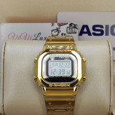 کاسیو جیشاک تمام فلزی CASIO G SHOCK 3459 دارای رنگبندی مشکی و طلایی و رزگلد مسی