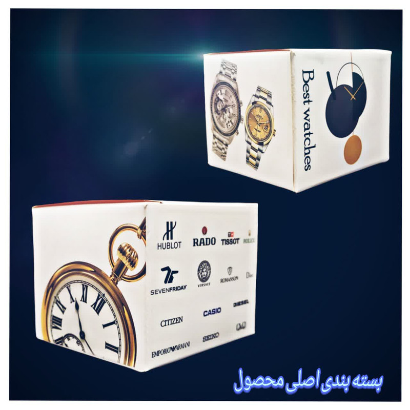 ساعت مچی عقربهای کوارتز مردانه مدل پشت شیشهای موتور پیدا 02