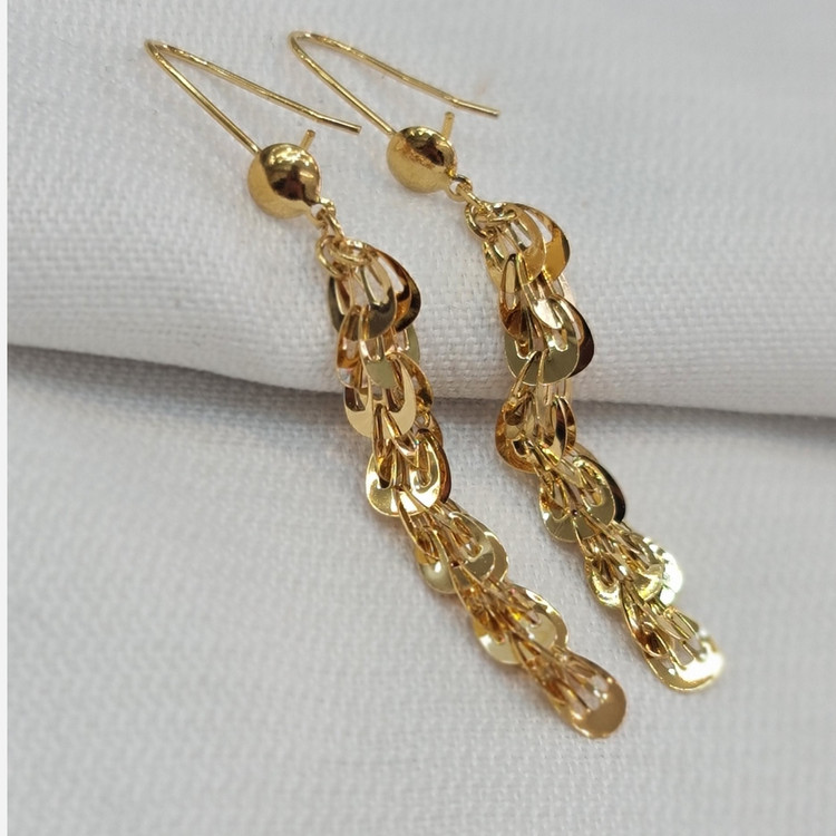 گوشواره بیروتی ساده طرح طلا زنانه
