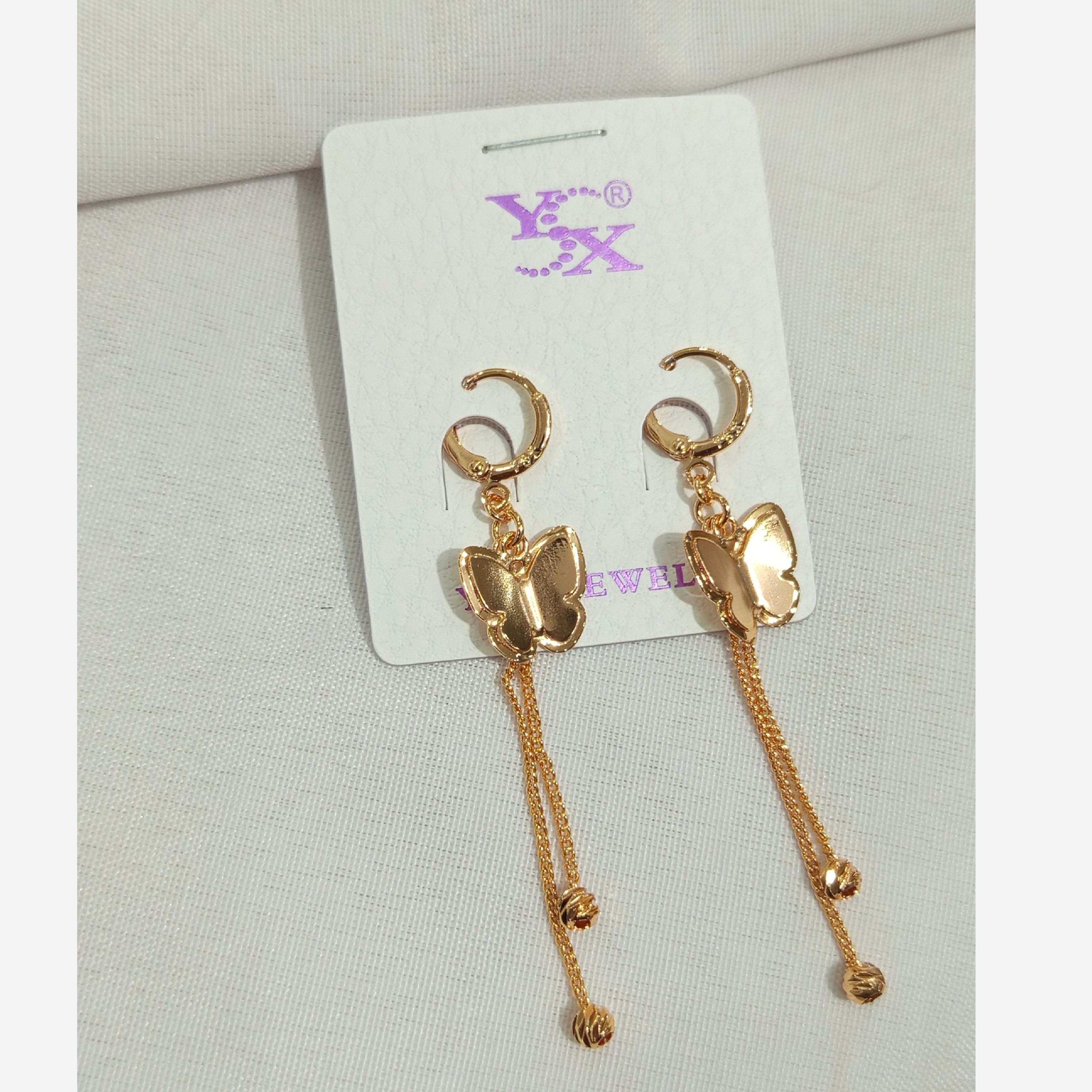 گوشواره آویز طرح طلا ysx3