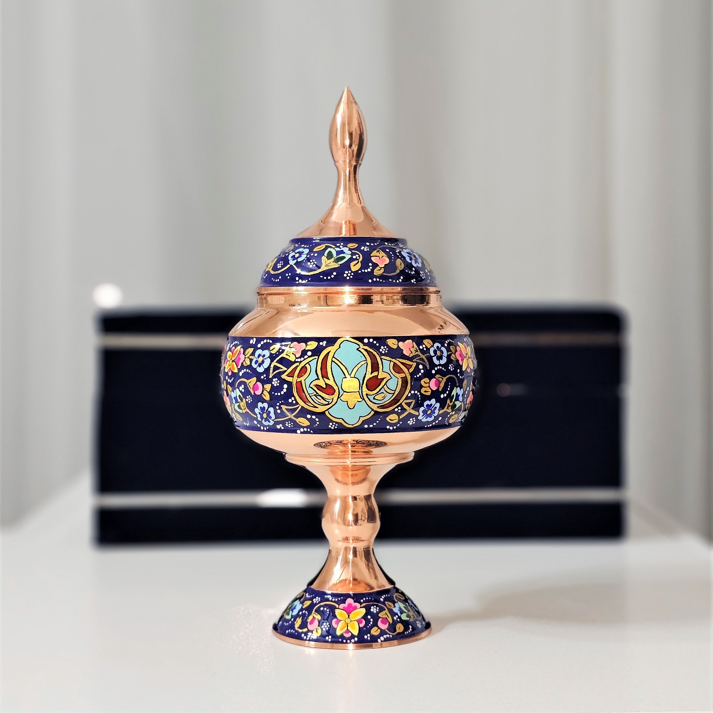 پک هدیه صنایع دستی مدل مس و ترمه کد gold23