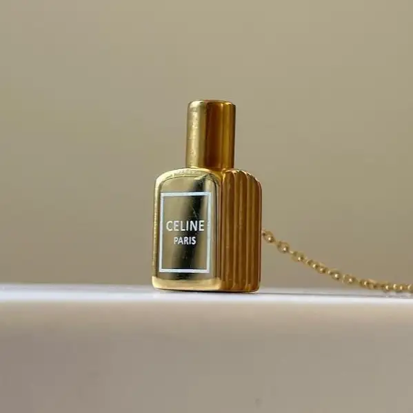 گردنبند و آویز زنانه و دخترانه استیل عطر یار عشق ضد حساسیت رنگ ثابت کد amp (پس کرایه)