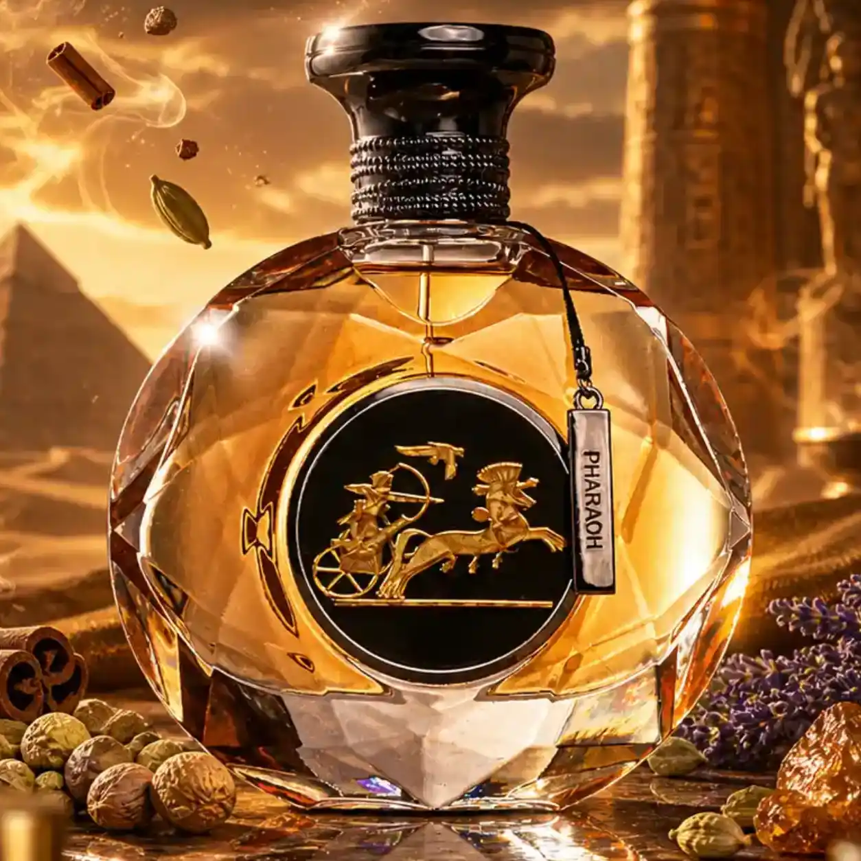 عطر ادکلن فرعون مردانه گرم با پخش بوی فوق العاده Pharaoh درجه 1 سوئیس (پس کرایه)