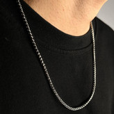 گردنبند مردانه مدل کارتیه Cartier سیاه قلم جنس استیل عیار 316 رنگ کاملا ثابت کد ztk (پس کرایه)