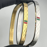 دستبند اسپرت گوچی GUCCI استیل عیار 316 رنگ ثابت کیفیت عالی ضد حساسیت کد zki (پس کرایه)