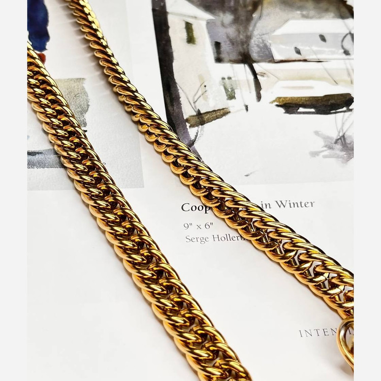 گردنبند مردانه مدل کارتیه Cartier جنس استیل عیار 316 رنگ کاملا ثابت کد ztk (پس کرایه)