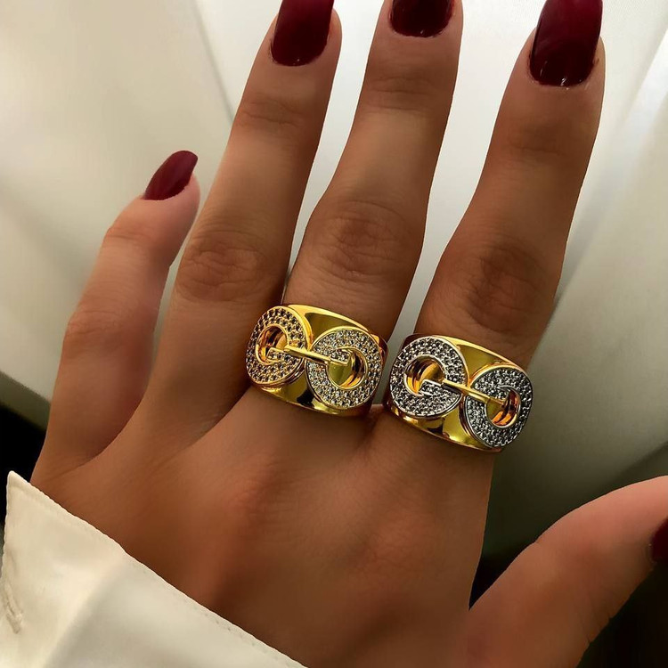 انگشتر زنانه طرح کارتیه Cartier فری سایز Freesize رنگ کاملا ثابت کد sm (پس کرایه)
