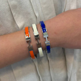 دستبند بنگل استیل طرح هرمس Hermes در تنوع رنگ و رنگ کاملا ثابت کد gy (پس کرایه) (پس کرایه)