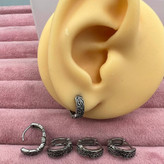 گوشواره استیل زنانه طرح اسپرت حلقه ای تنوع طرح رنگ ثابت و ضد حساسیت کد sf (پس کرایه)