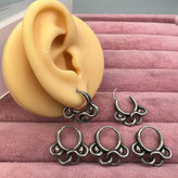 گوشواره استیل زنانه طرح اسپرت حلقه ای تنوع طرح رنگ ثابت و ضد حساسیت کد sf (پس کرایه)