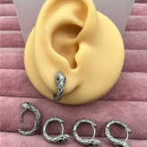 گوشواره استیل زنانه طرح حلقه ای اسپرت تنوع طرح رنگ ثابت و ضد حساسیت کد sf (پس کرایه)