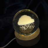 دکوری گوی کریستالی Led ال ای دی دار طرح دختر و پسر تنوع طرح و رنگ کد sm (پس کرایه)