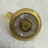 انگشتر استیل زنانه طرح ورساچه Versace فری سایز Free size رنگ ثابت کد tj (پس کرایه)