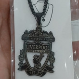 زنجیر و آویز پلاک استیل طرح لیورپول LIVERPOOL رنگ ثابت کد as