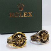 انگشتر مردانه استیل طرح رولکس ROLEX تنوع رنگ سایز بندی 9 تا 12 رنگ ثابت کد mp