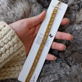 دستبند استیل زنانه طرح کارتیر طلایی و نقره ای رنگ ثابت کد as
