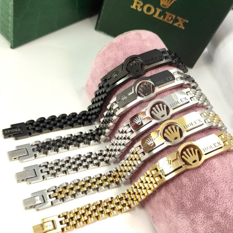 دستبنداستیل مردانه رولکس ROLEX تنوع طرح رنگ ثابت کد mp