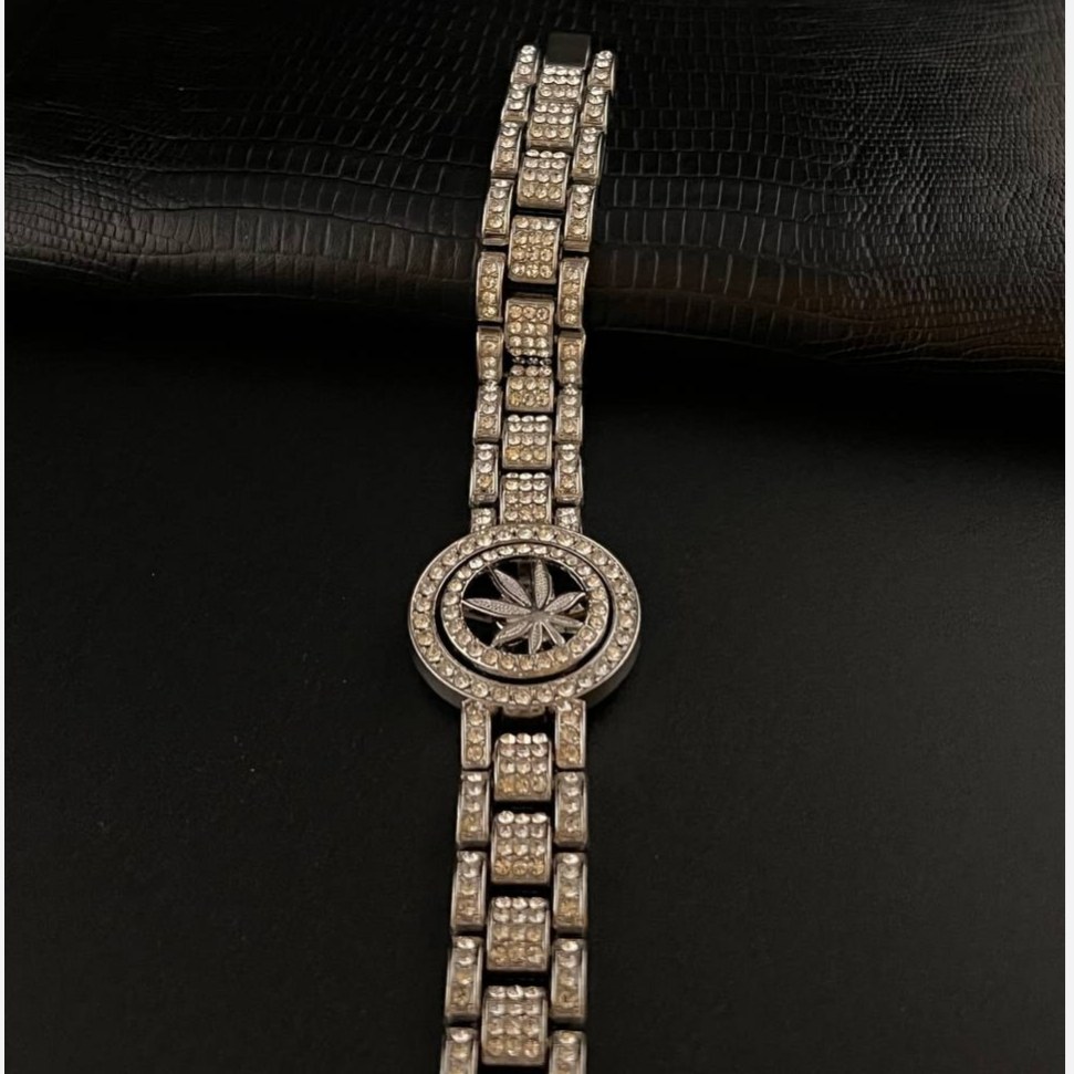 دستبند اسپینری فول نگین چیین طرح ورساچ versace رنگ ثابت در تنوع طرح کد ki