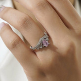 انگشتر زنانه جواهری طرح نگین دار مربع فری سایز freesize رنگ ثابت در تنوع طرح کد mp