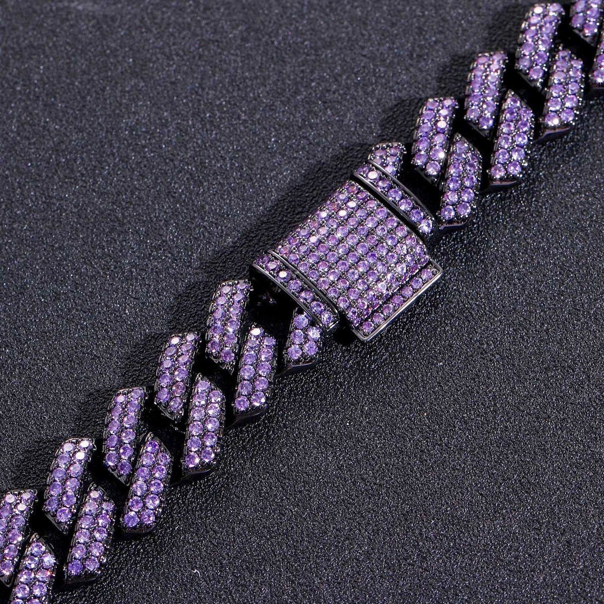 ست گردنبند و دستبند فول نگین کارتیری طرح چین فول chain در تنوع رنگ بالا درجه یک رنگ ثابت کد ki