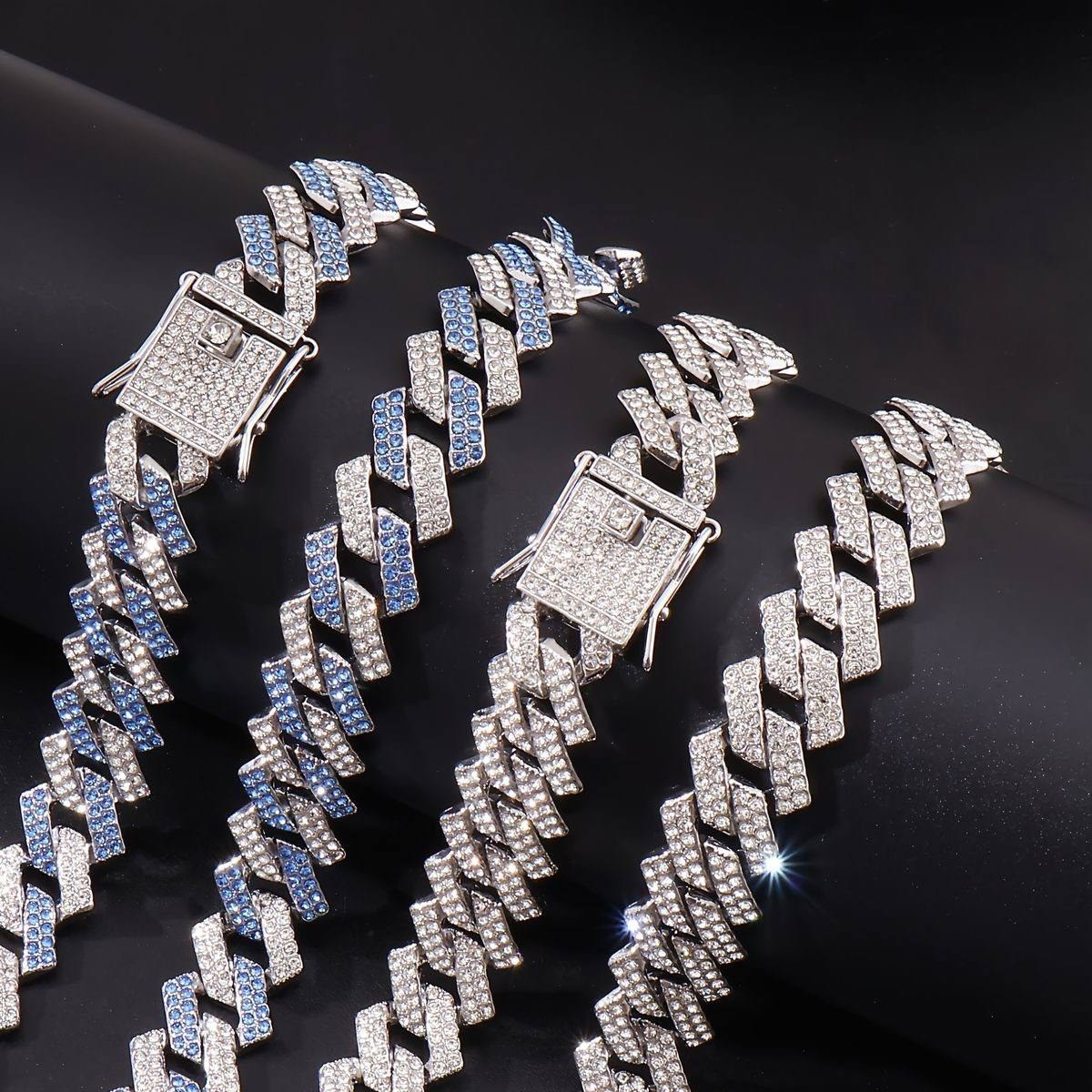 ست گردنبند و دستبند کارتیر فول نگین طرح چین فول chain در تنوع رنگ بالا درجه یک رنگ ثابت کد ki