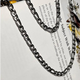 ست دستبند و گردنبند کارتیر فیگارو استیل عیار316 رنگ ثابت 6 میل