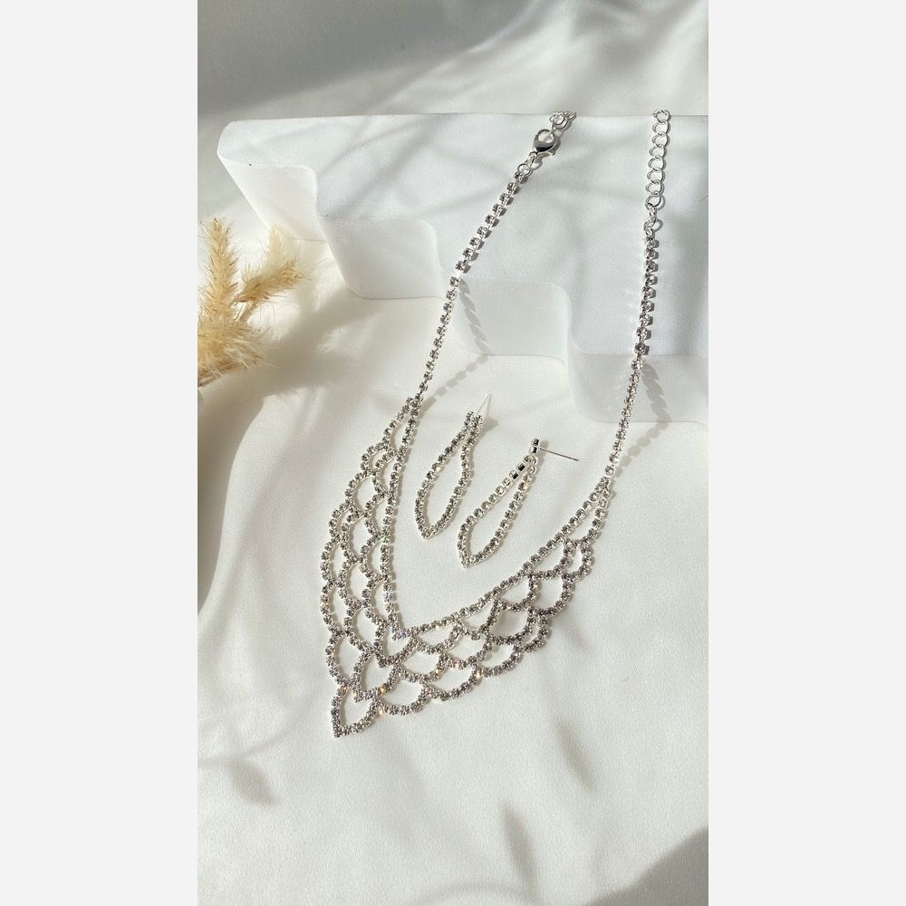 نیمست مجلسی جواهری زنانه آبکاری رادیوم شده