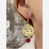 گوشواره زنانه طرح عشق رنگ ثابت