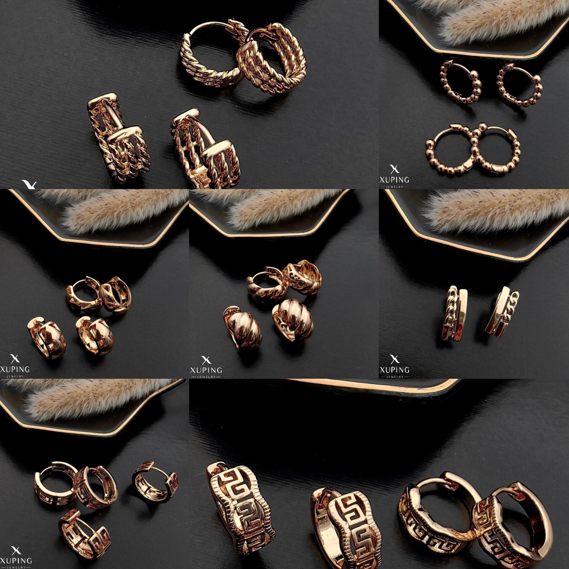 گوشواره ژوپینگ ضد حساسیت مقاوم به تغییر رنگ