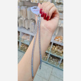 دستبند تنیسی و مشابه طلا رنگ ثابت