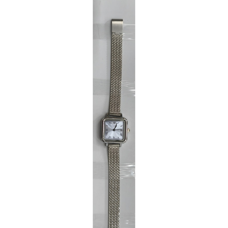 ساعت مچی عقربهای کوارتز زنانه مدل اسپرت مینیمال بند استیل طرح بافت گندمی کد ۵