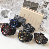 ساعت جیشاک دو زمانه های کپی حک مارک روی بدنه و قفل و بند مارکGshock کد L99270