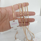 گردنبند ماری ژوپینگ رنگ ثابت با آبکاری طلا و مناسب استفاده مدام ورق بزنید لطفا